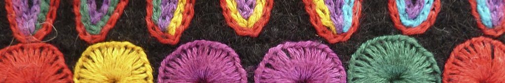 Brightly colored textile