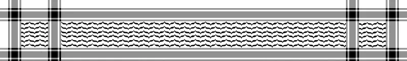 Textile - black and white keffiyeh