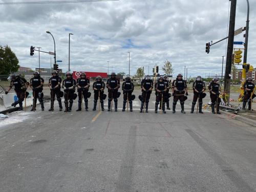 Figure 5. The first photo in this set was taken at the Target on Lake Street, near the 3rd Precinct police station. May 28, 2020 (personal photo). 